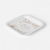 Cafe Bebe French Bakery Watercolor Baby Shower Pappteller (Gewinkelt)