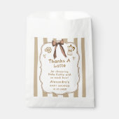 Cafe Bebe French Coffee Shop Baby Shower Favors Geschenktütchen (Vorderseite)