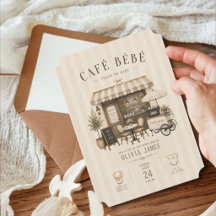 Cafe bebe geschlechtsneutrale braune Babyparty