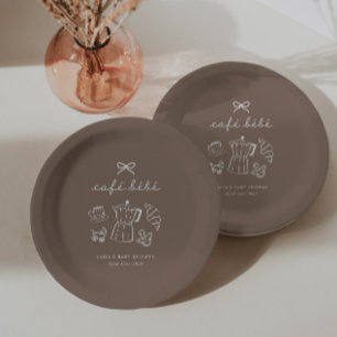Cafe Bebe Home Coffee Baby Shower Espresso Pappteller