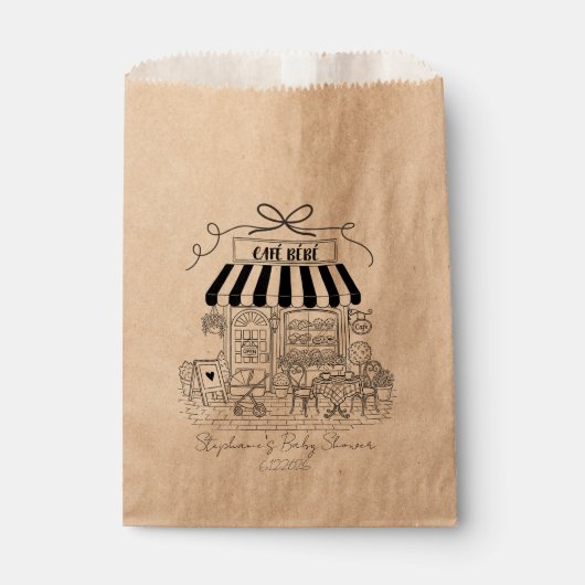 Cafe Bebe Kraft-Geschenktüten – Set mit 50 Geschenktütchen (Vorderseite)
