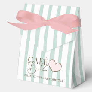 Café Bébé Mint gestreifte kaffee thematische Babyp Geschenkschachtel