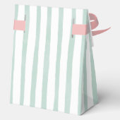 Café Bébé Mint Strippencoffee Themed Babydusche Geschenkschachtel (Rückseite)