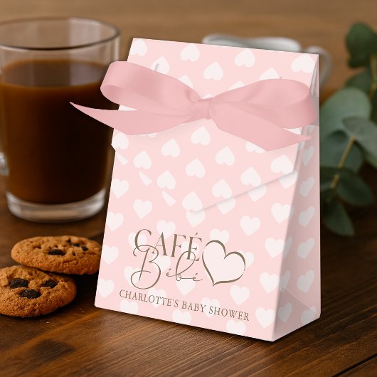 Café Bébé Paris Themed Baby Dusche Geschenkschachtel