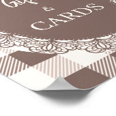 Cafe Bebe Rustikale Geschenke und Karten Baby-Part Poster (Ecke)