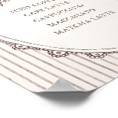 Cafe Bebe Vintage Coffee Bar Poster (Ecke)