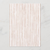 Cafe Bebe Watercolor Baby Shower Einladung (Rückseite)