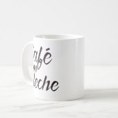 Café Betrug Leche spanische Kaffee-Tasse Kaffeetasse (Vorderseite Links)