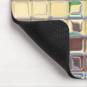 Café blaue ~ Glasfliesen Mousepad (Ecke)