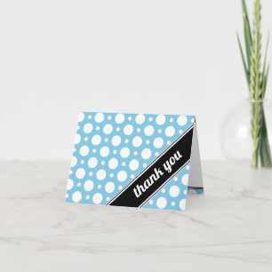 Cafe Blue Assorted Polka Dot Danke Karte