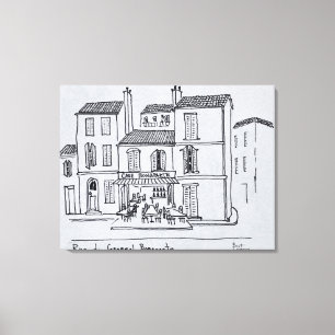 Cafe Bonaparte an der Rue du General Bonaparte Leinwanddruck