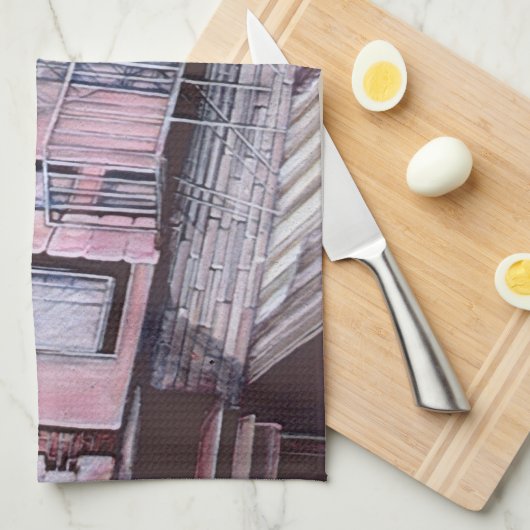 Café Borgia Geschirrtuch (Viertel Falte)