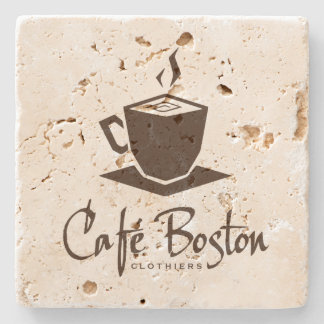 Café Boston Travertin-Untersetzer Steinuntersetzer