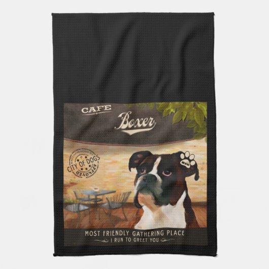 Café-Boxer Handtuch (Vertikal)