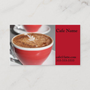Café Business Cards Visitenkarte