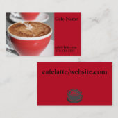 Café Business Cards Visitenkarte (Vorne/Hinten)