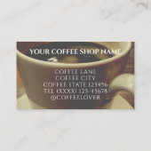 Café Café Business Loyalty Cards Empfehlungskarte (Rückseite)