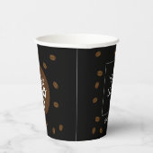 Café Café Café Café Kafeteria Firmenlogo Pappbecher (Rechts)