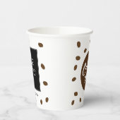 Café Café Café Café Kafeteria Firmenlogo Pappbecher (Links)