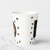 Café Café Café Café Kafeteria Firmenlogo Pappbecher (Rechts)