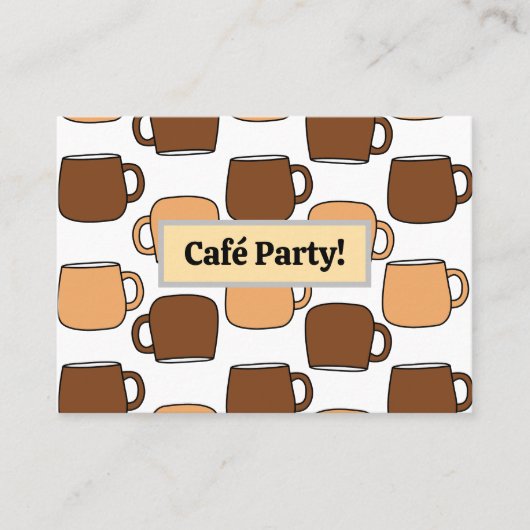 Café-Café-Café Visitenkarte (Vorderseite)