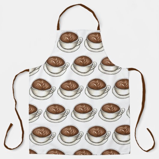 Café Café Cappuccino Schürze (Vorderseite)