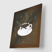 Café Café Kaffee Café Platz Uhr Wall Uhr (Winkel)