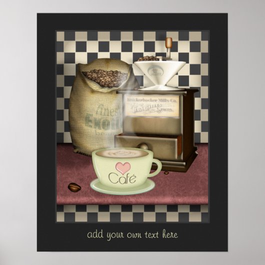 Café Café Küche Poster (Vorne)