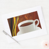 Café Café Kunst Rechteckiger Aufkleber (Umschlag)
