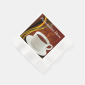 Café Café Kunst Serviette (Ecke)