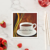 Café Café Kunst Serviette (Beispiel)