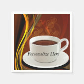 Café Café Kunst Serviette (Vorderseite)