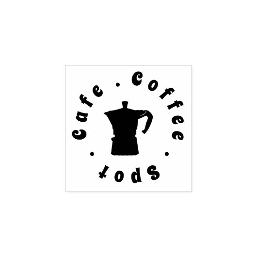 Café Café Moka Pot Loyalty Mailing Gummistempel (Prägung)