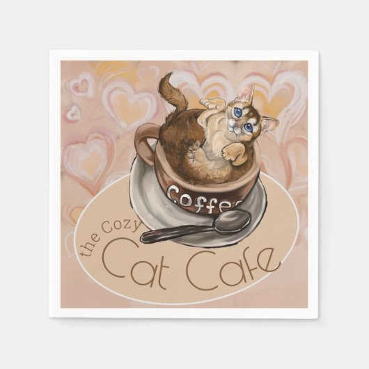 Café Café Serviette (Vorderseite)