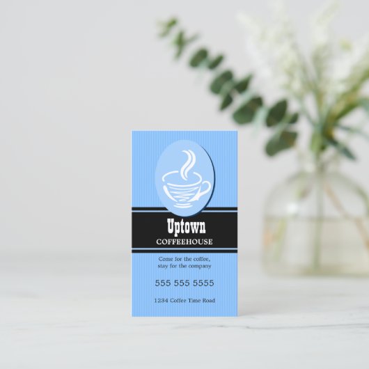 Café/Café Visitenkarte (Stehend Vorderseite)