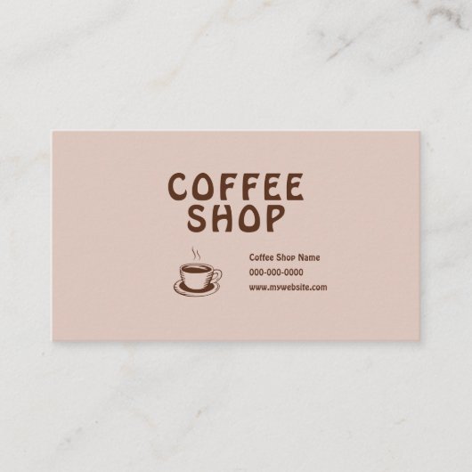 Café & Café Visitenkarte (Vorderseite)