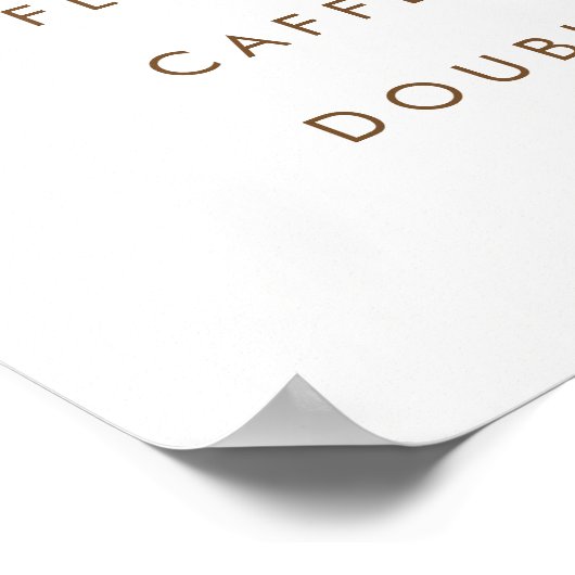 Café Cafeteria Price Menü Custom Printing Poster (Ecke)