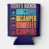 Café Camper Beer Campfire Dosenkühler (Vorderseite)