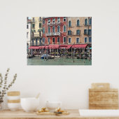 Café Canal de Venedig - Fotografischer Print Poster (Küche)