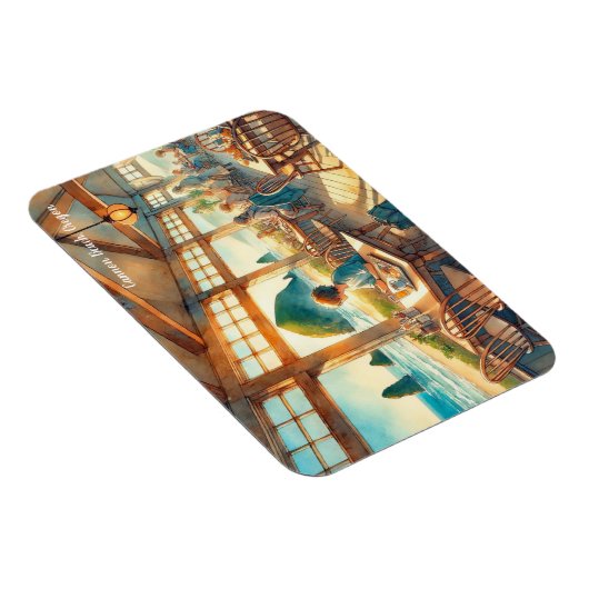 Café Cannon Beach Oregon Magnet (Rechte Seite)