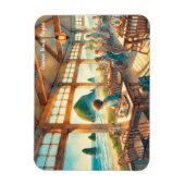 Café Cannon Beach Oregon Magnet (Vertikal)