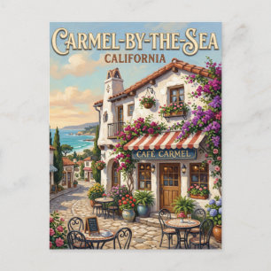 Café Carmel in Carmel-by-the-Sea Kalifornien Postkarte