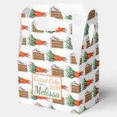 Café Carrot Layer Cake Slice Bakery Geschenkschachtel (Geöffnet)