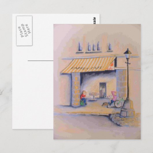 Café Central Stores Postkarte (Vorne/Hinten)