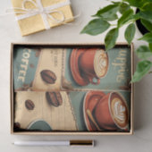 Café Chronicles: Eine Reise durch Zeit und Kaffee Seidenpapier (Geschenk)