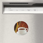 Café Coffee Art Magnet (In Situ (Geschirrspüler))