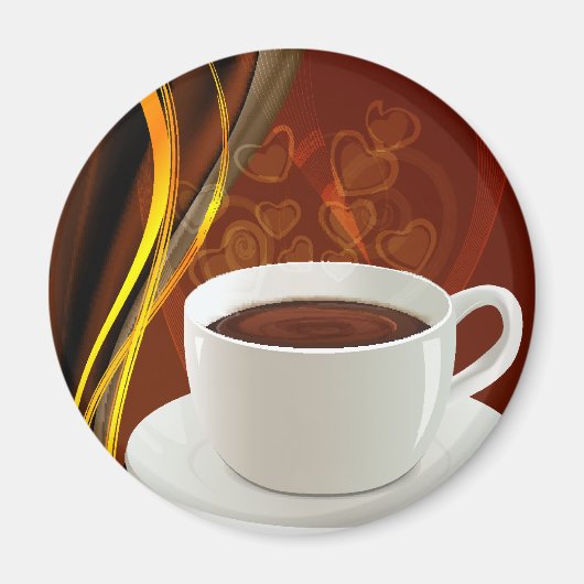 Café Coffee Art Magnet (Vorne)