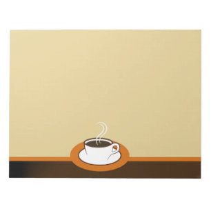Café Coffee Cup Café Große Notepad Notizblock