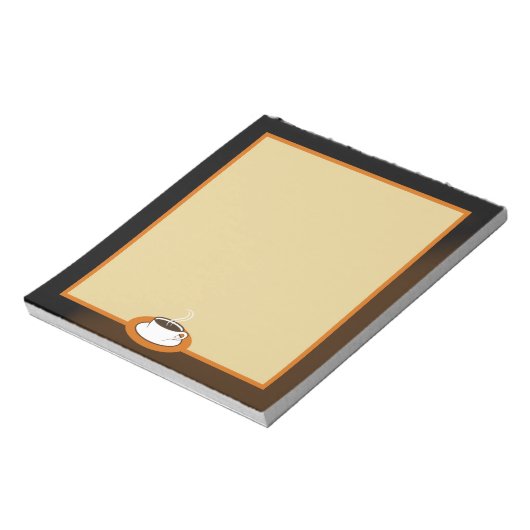 Café Coffee Cup Café Schreibtisch Pads Notizen Pad Notizblock (Rotiert)