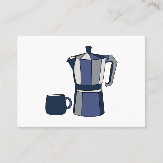Café Coffee Pot Coffee Tasse Visitenkarte (Vorderseite)